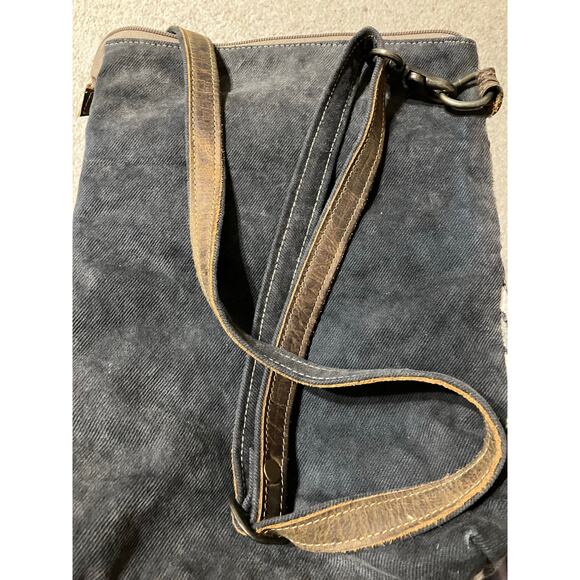 MYRA BAG MEDIUM GRAY, IVORY PRINTED CANVAS CROSSBODY BAG - Picture 16 of 16